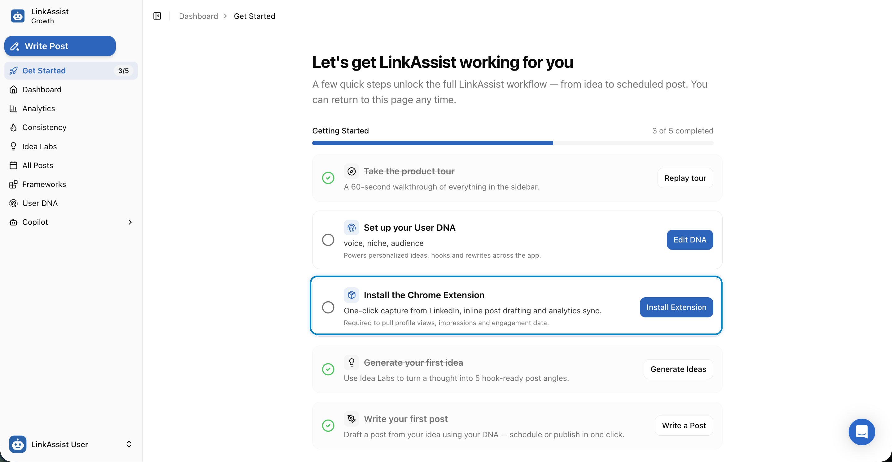 Install Chrome Extension Checklist Step