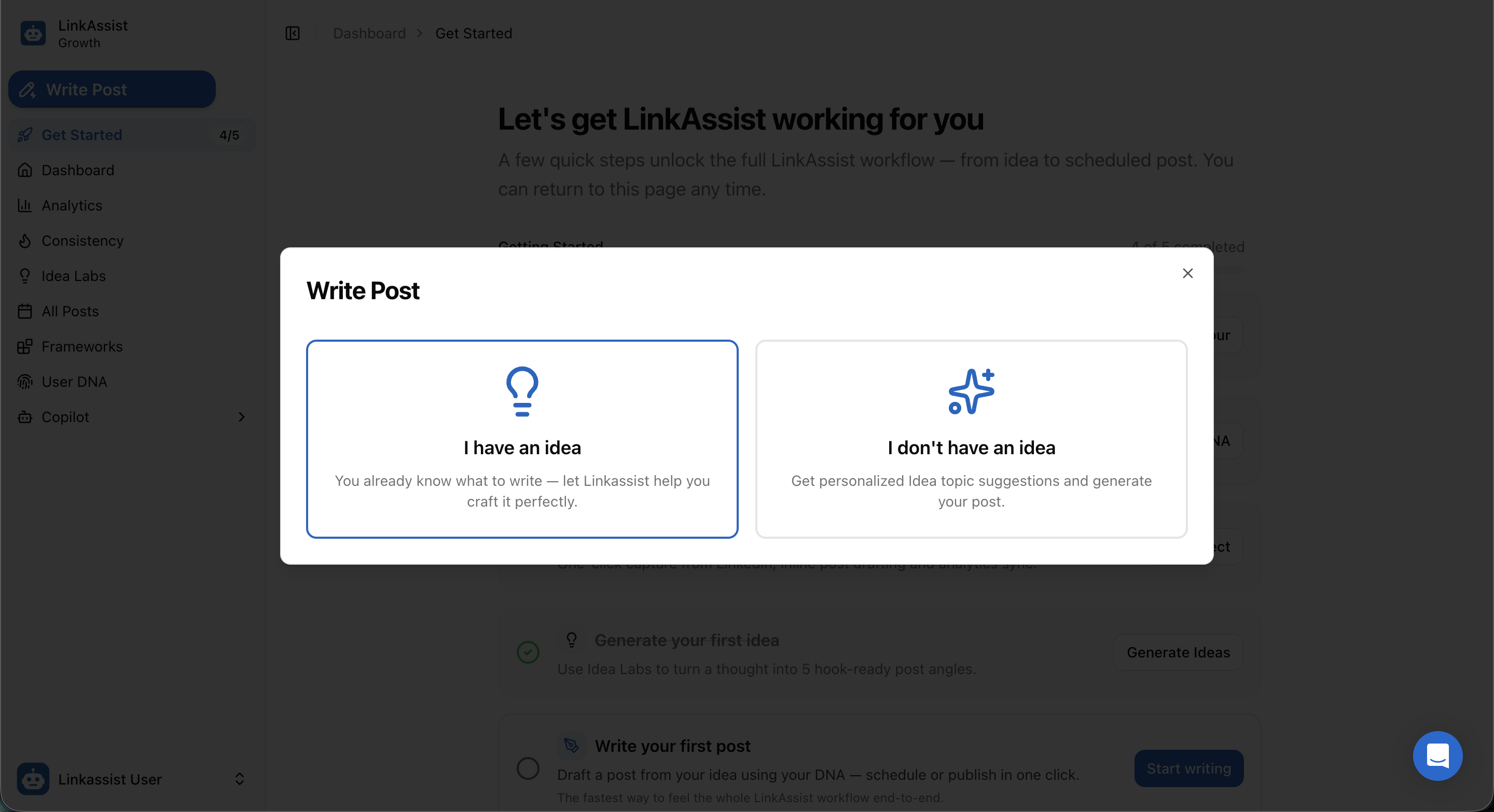 Write Post Entry Modal